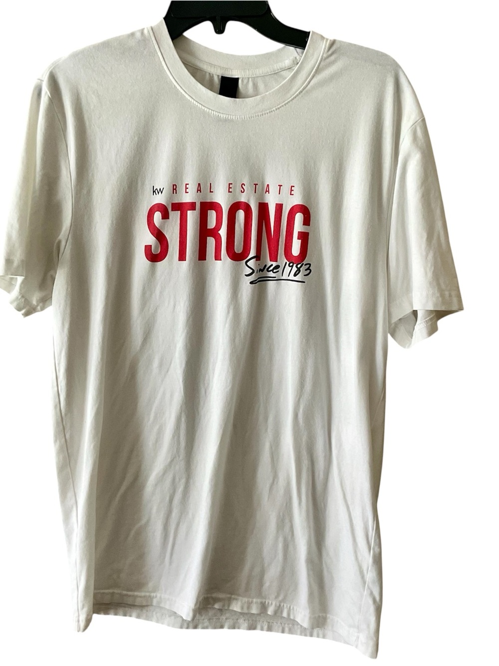 District White Tee with Keller Williams  STRONG Graphic